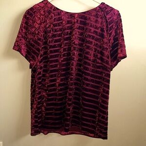 NWT Anthropologie Crushed Velvet Tee